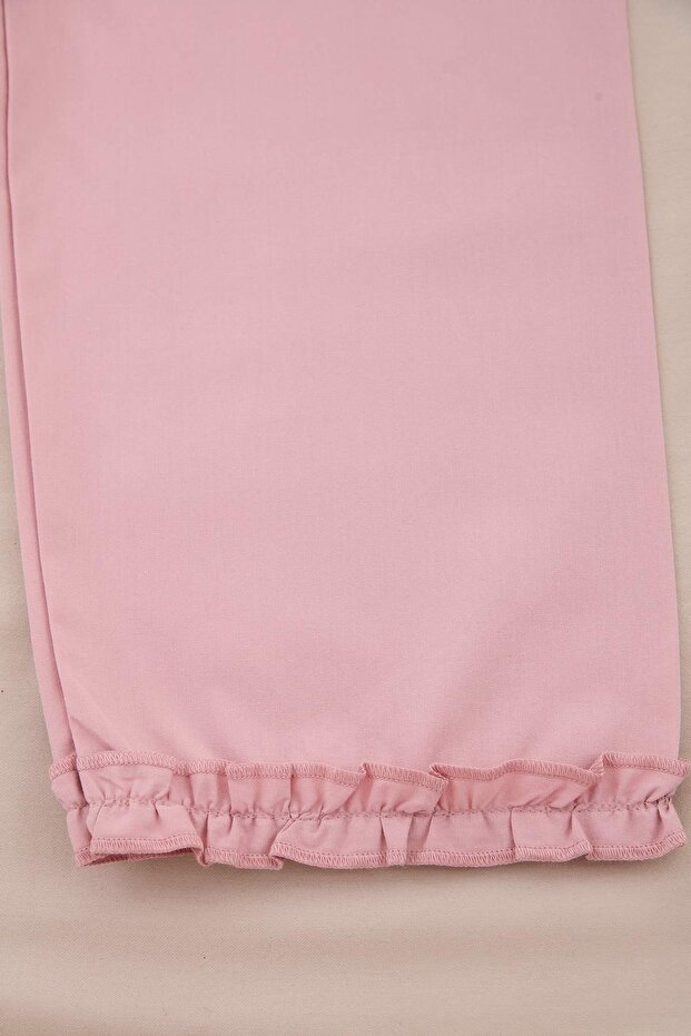 Pembe Düz Dokuma Alt - Üst Takım TKDSS26AU00021 - 5