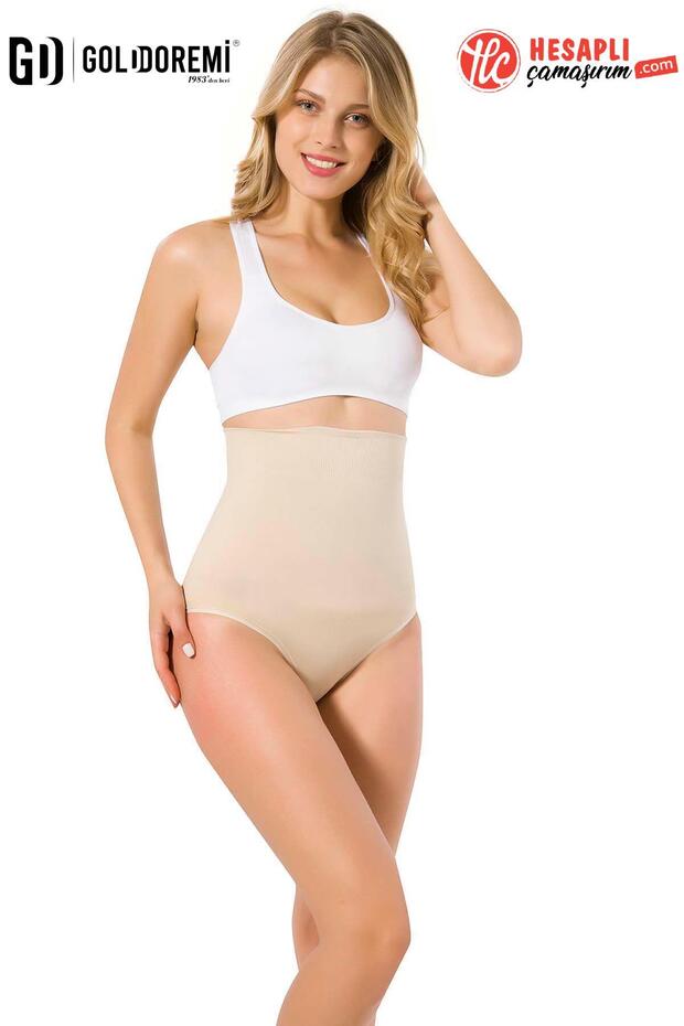 M,I Premium Women's Seamless Microfiber High Waist Double Slip Boxed Corset