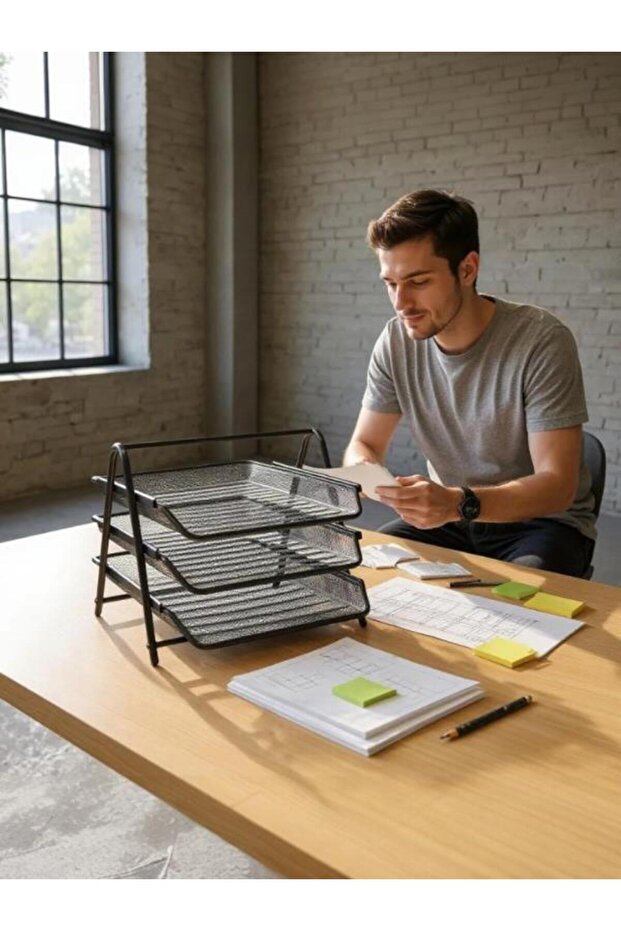 Perfore 3-Tier Black Document Rack - Nd-105 - 4