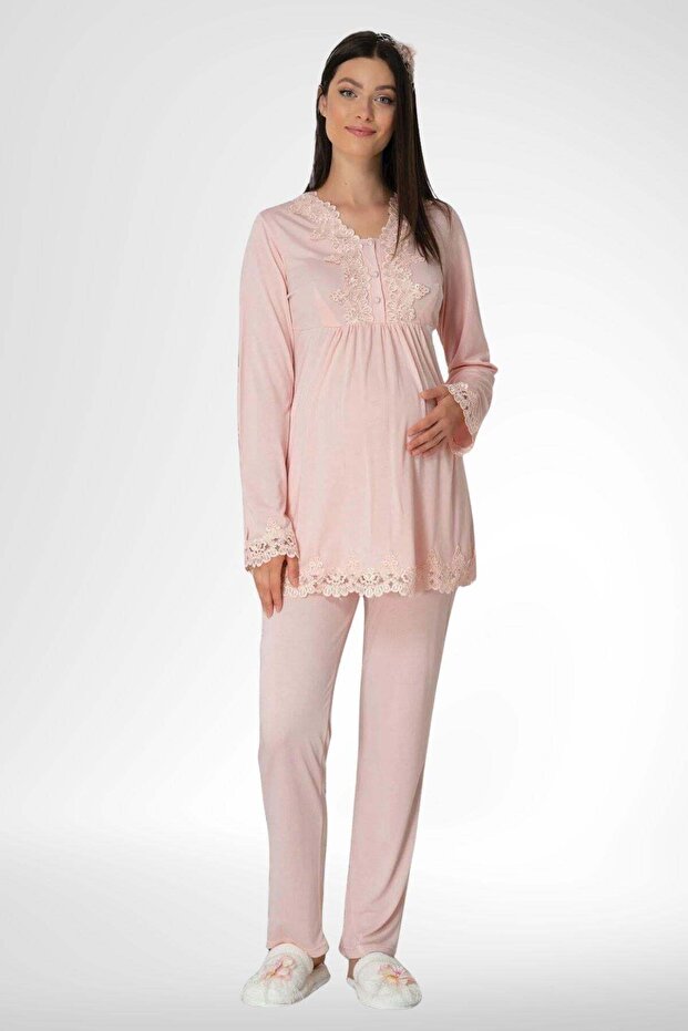 Mecit Pudra 1501 Maternity Pajama Set