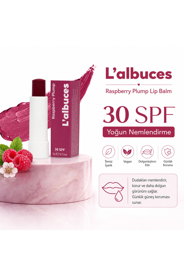 مرطب الشفاه راسبيري 30 SPF Plump Lip Balm