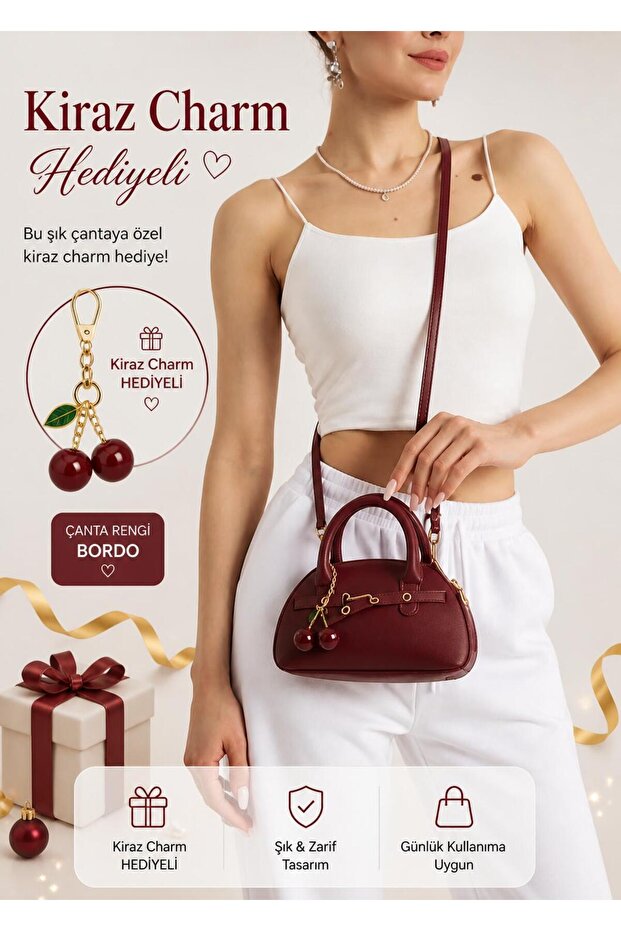 Retro Chic Mini Handbag - 1