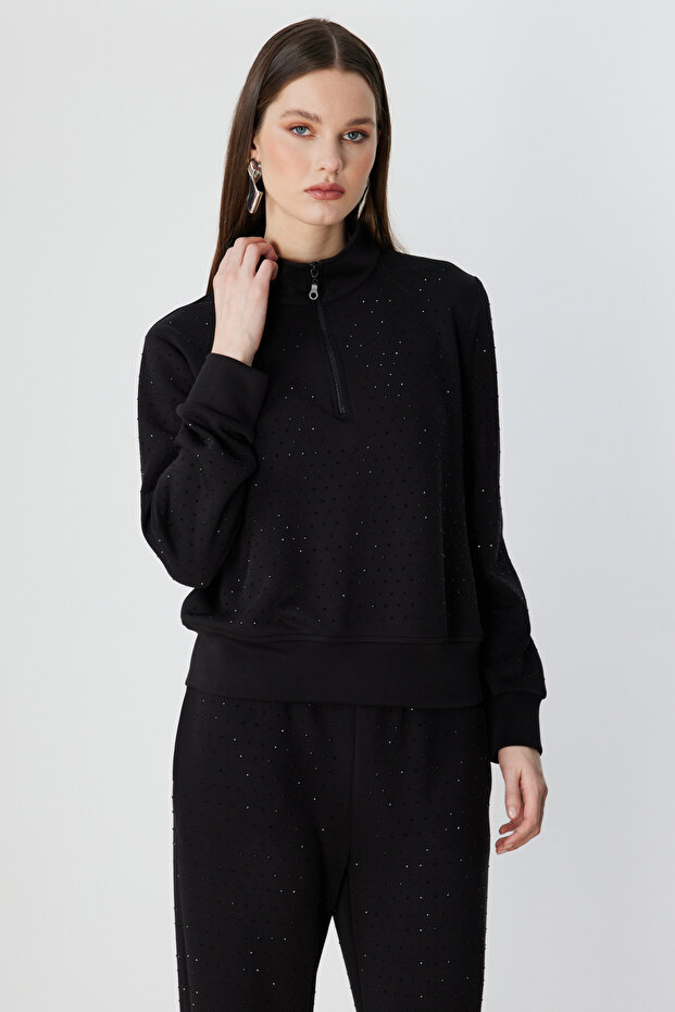 Stone Detailed Sweat 76343