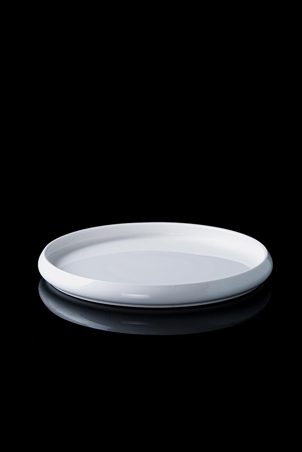 Sct-21-0222/24 Bianco Perla Porcelain Round Plate - 20 Cm