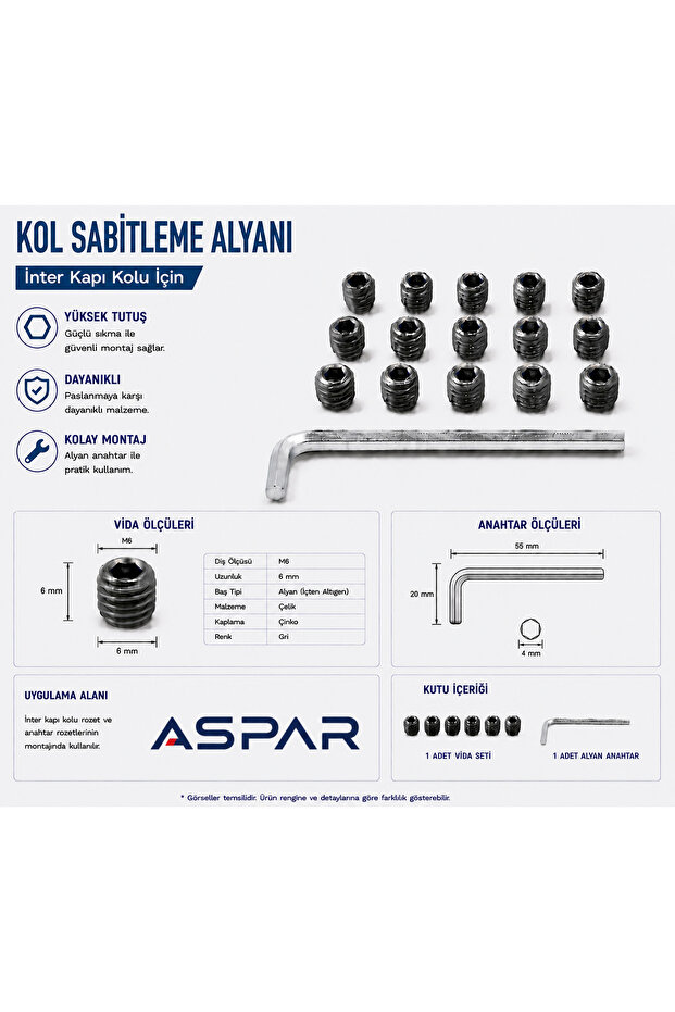 Kapı Kolu Alyan Vidası - 2