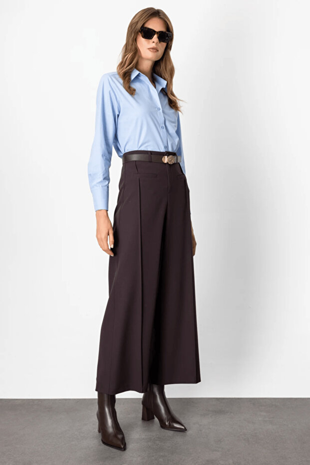 Loose Trousers with Stitched Pockets 64133
