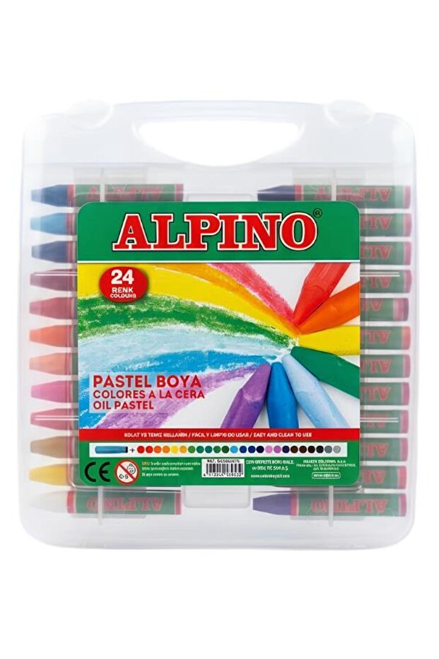 24 Colors Pastel Crayons with Plastic Bag Dc008297N