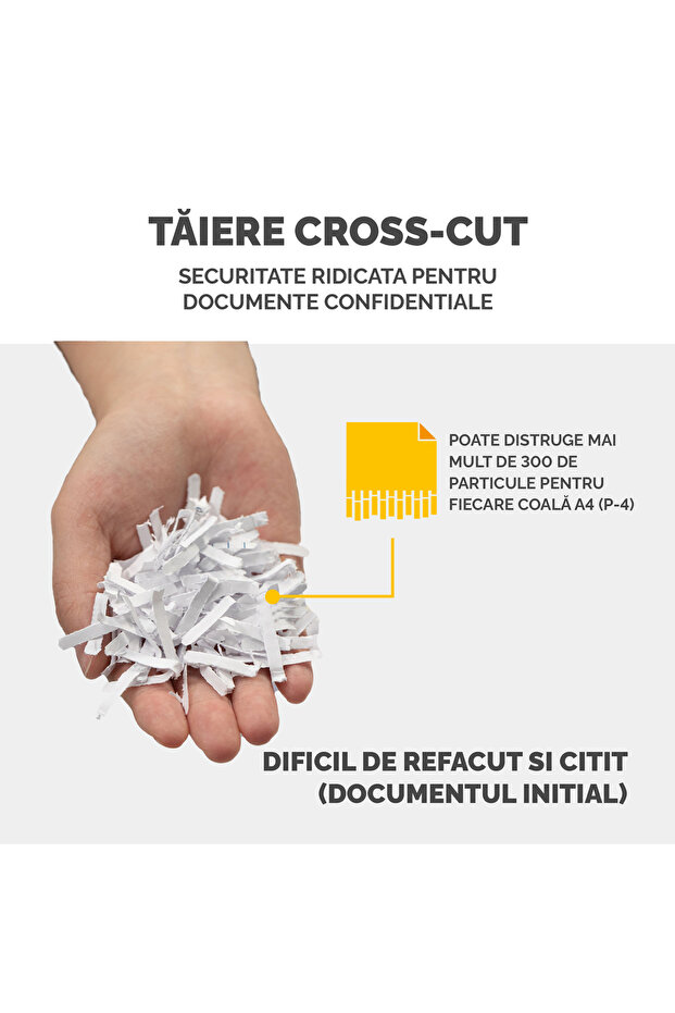 Tocător de documente M-7CM Tăiere în cruce - 4