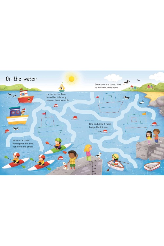 Write and Erase - Wipe-Clean Seashore Activities - 4