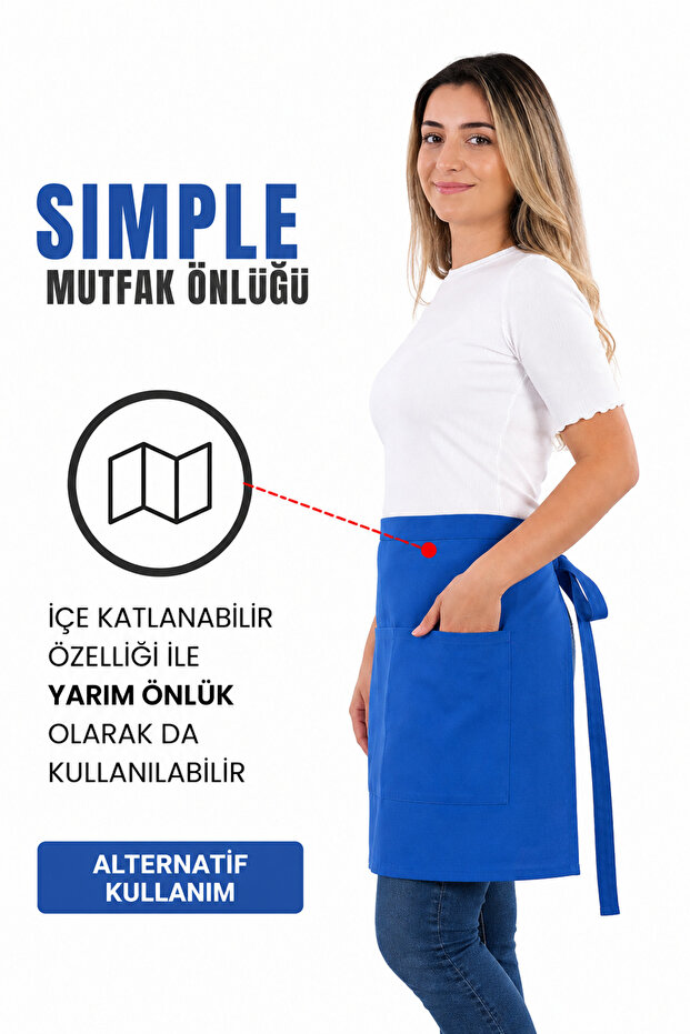 Simple kitchen apron with adjustable strap - 7