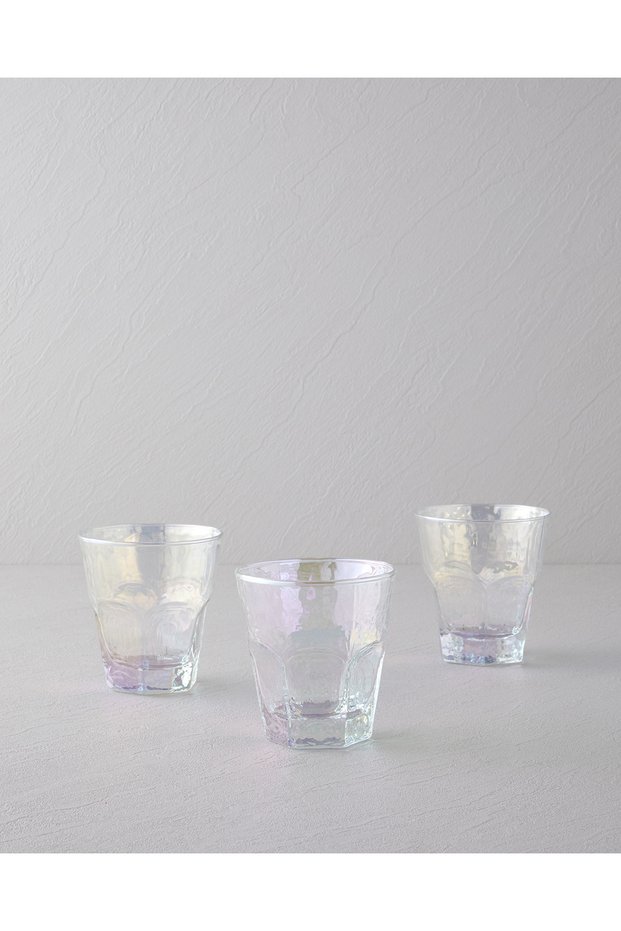 Lustraze Glass 3-Piece Lustered Glass 375 ml Colored