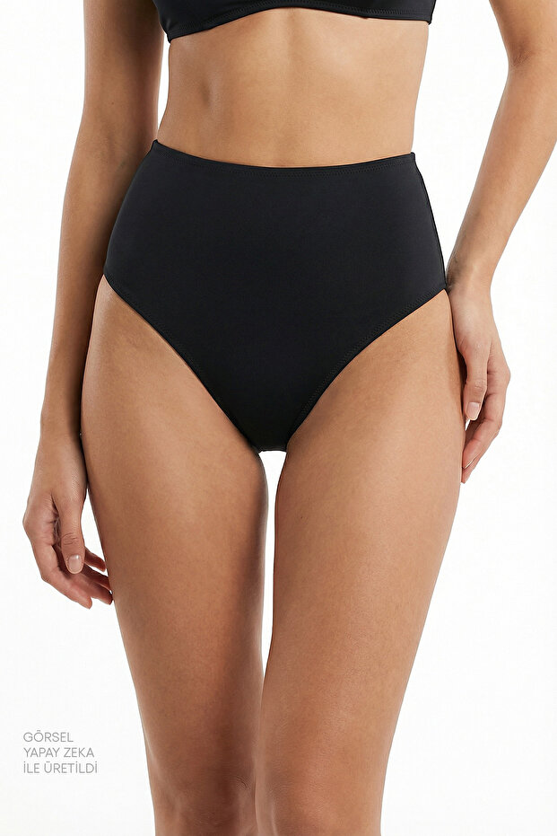 Siyah High Bikini Altı - 1