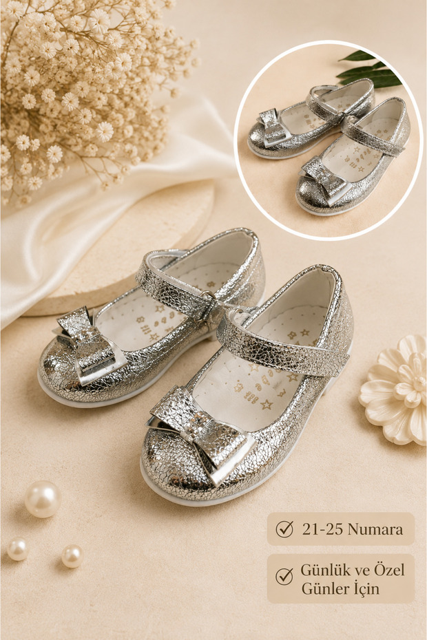 Baby Girl Black Metallic Shiny Ballerinas Size 21 Comfortable Daily Shoes with Ankle Strap