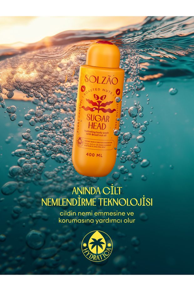 Peeling etkili Besleyici Vitaminli Brezilya Cevizi Yağlı Nemlendirici Duş Bakım Jeli Sugar Head , 400 ML - 2