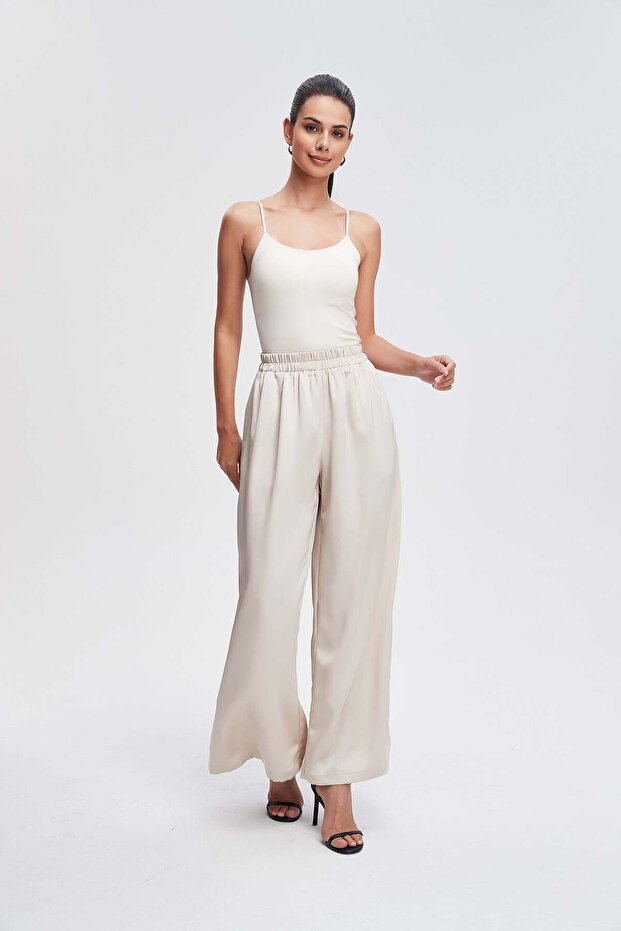 Solid Relaxed Fit Pants - 2