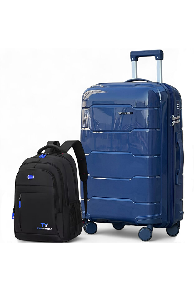 Unbreakable PP 24 Inch[20-25kg] Luggage with Stylish Backpack Combo