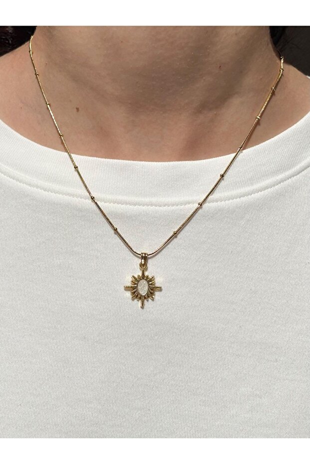 Women's Gold Color Polar Star Necklace