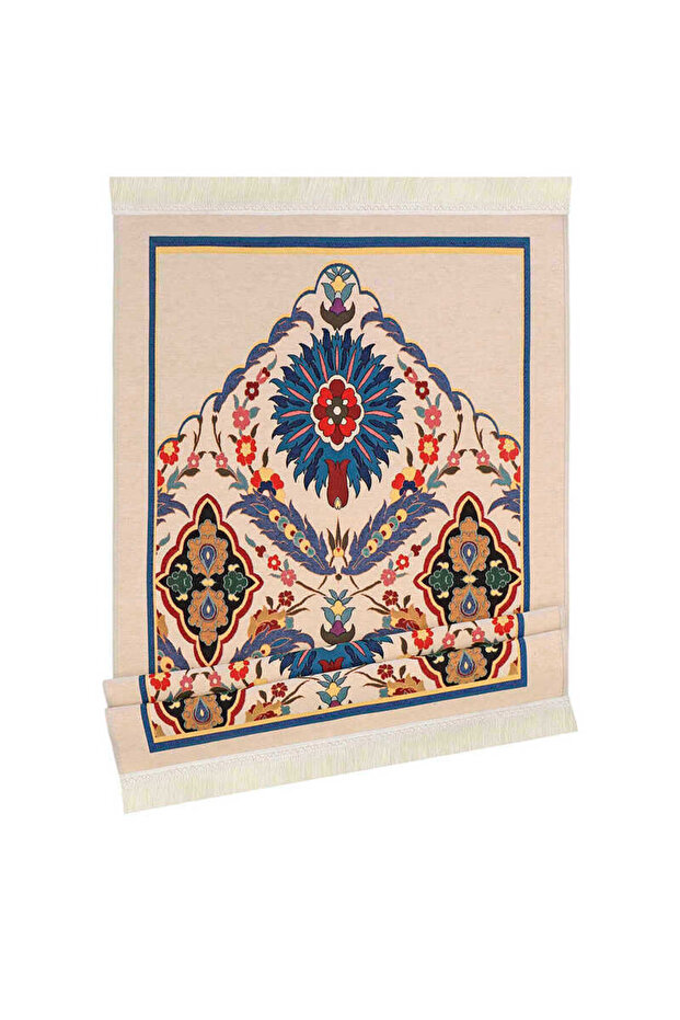 Yellow Tile Patterned Tapestry - Prayer Rug - 4