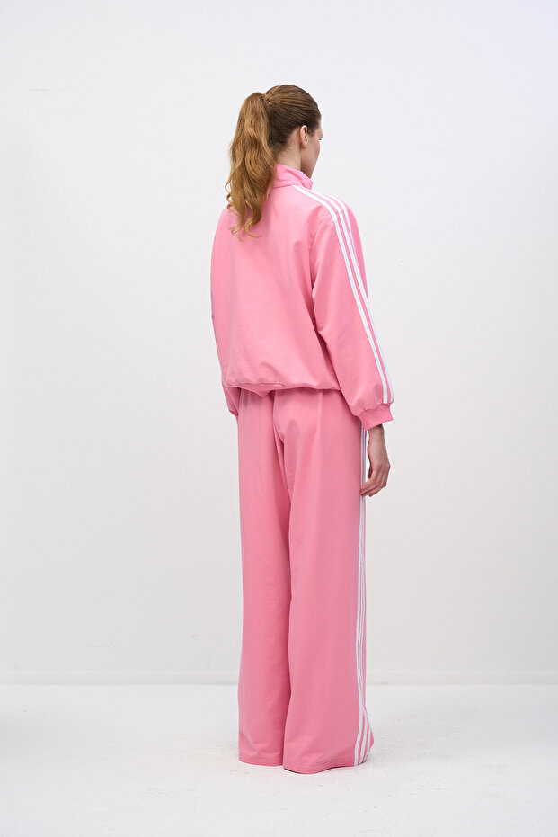 Retro Striped Tracksuit Set - 6