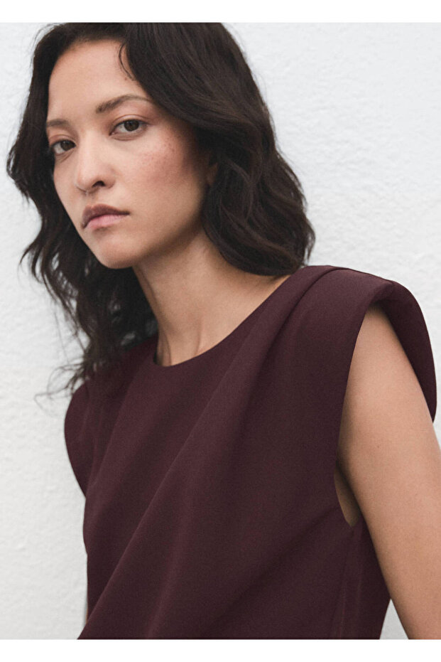 Blouse with Girded Wadded - 6