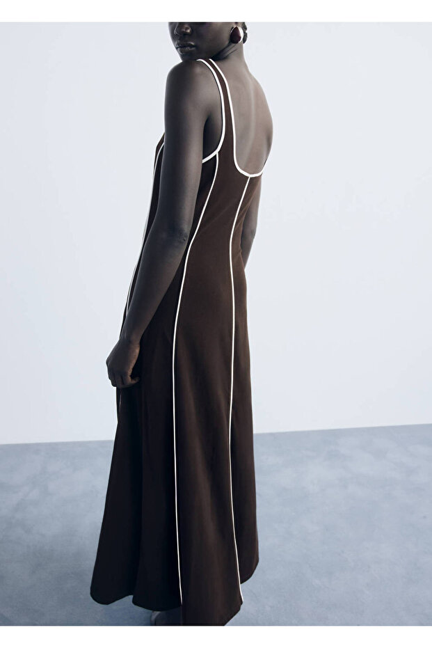 Gestreiftes Baumwollkleid - 4