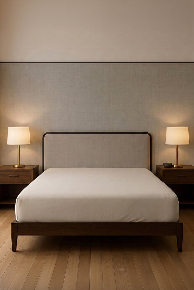 Cotton Single Jersey King Size Elastic Fitted Sheet Premium Quality, 200-220X200 Cm, Beige, 130 Gsm