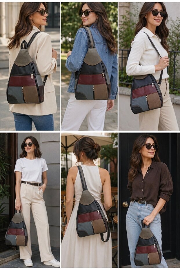 Genuine Leather Women's Backpack (40cm X 26cm X 17cm)