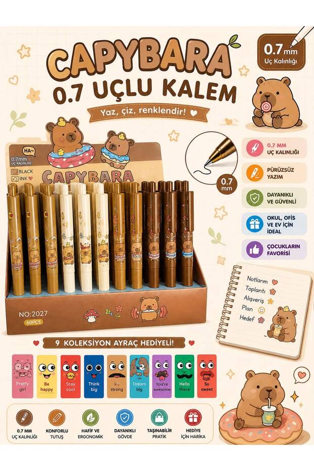 Capybara 0.7 Uçlu Kalem