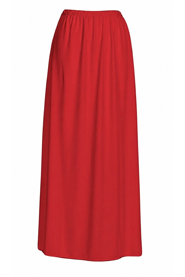 Red Full Length Lining Long Skirt Lining