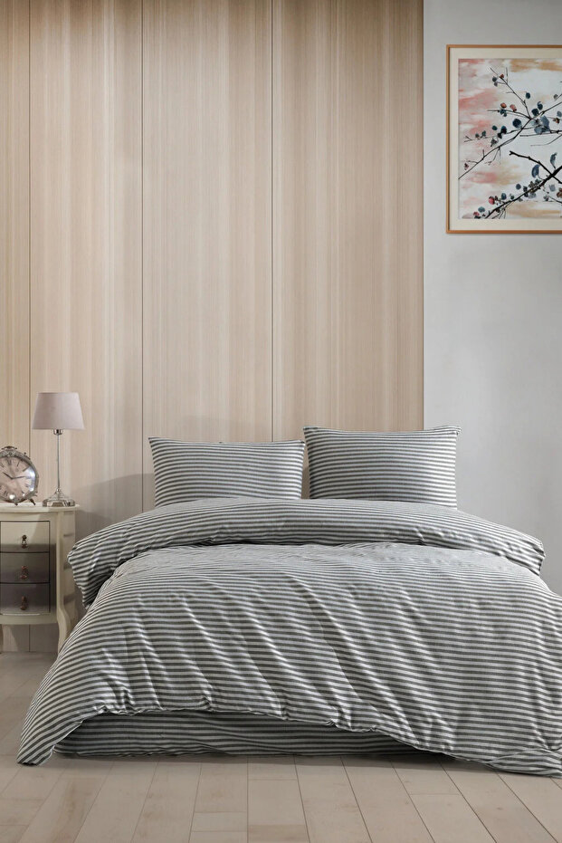 Baroque Double Cotton Duvet Cover Set | 4 Pieces | Set with Sheets and Pillows