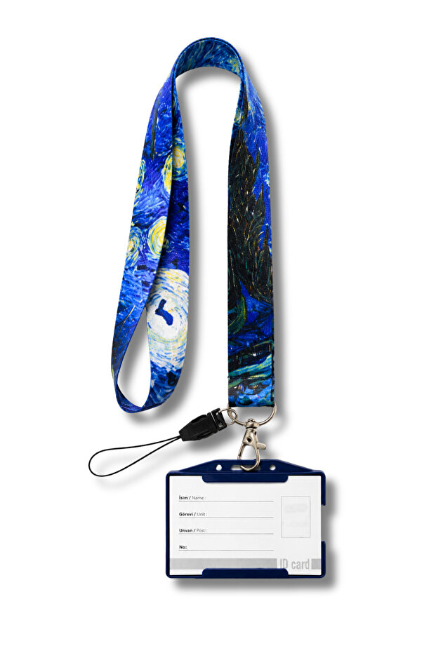 Van Gogh Themed Set with Neck Strap and Card Holder