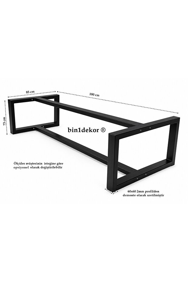 قاعدة طاولة طعام معدنية لطاولاتك ذات التصميم الخاص (طاولات سميكة من الخشب الصلب والجوز والرخام والبورسلين)