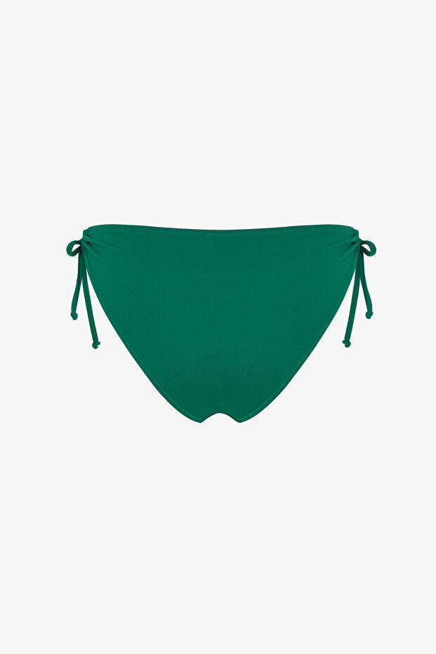 Grüner Ring-Bikini-Unterteil mit niedriger Taille - 6