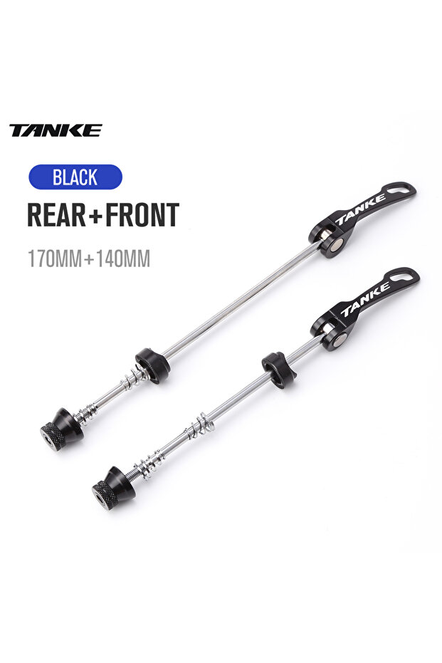 black lever a set TANKE Bicycle Quick Release Bolt Hub Skewers Lever Axle Road Mountain Bike Replac