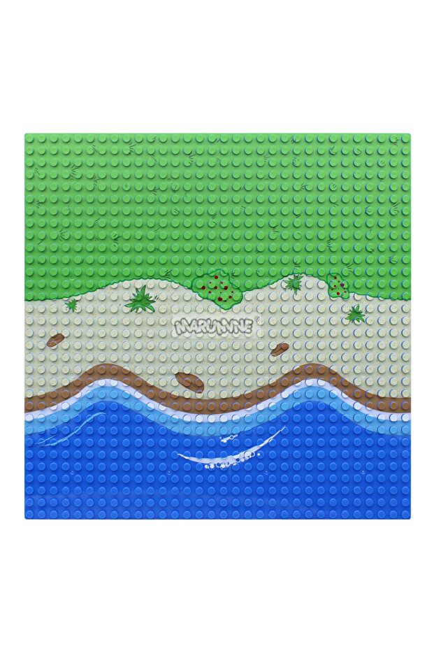Baseplate 3 Marumine 32x32 Baseplate Compatible 3811 Classic MOC Bricks Parts Building Blocks Jungle