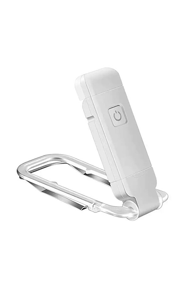 مصباح قراءة LED جديد أبيض قابل لإعادة الشحن عبر USB مع مشبك، إضاءة قابلة للتعديل للعناية بالعين