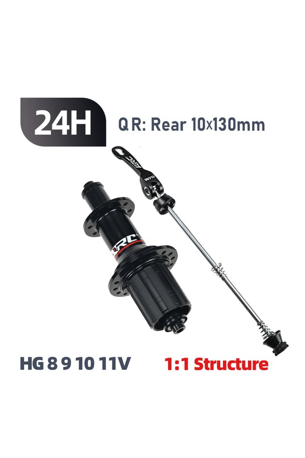 Rear 24H QR 1-1 ARC 270g Road Bike Hub 1:1 2:1 Front 20 Holes Rear 24 Holes Aluminum Alloy Road Hub