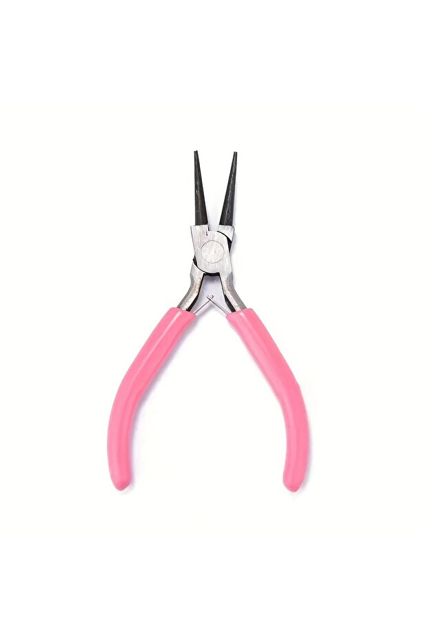 Pink-xizui 5pcs/3pcs/2pcs Pink Jewelry Pliers Tool Kit Includes Needle Round Wire Cutter And Curved