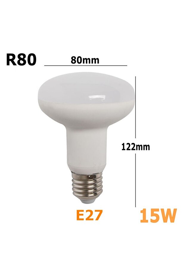 Cool white E27 R80 E27 E14 Base 220V Led Bulb Energy Saving R39 R50 R63 R80 6W 9W 12W 15W Led Bulb B