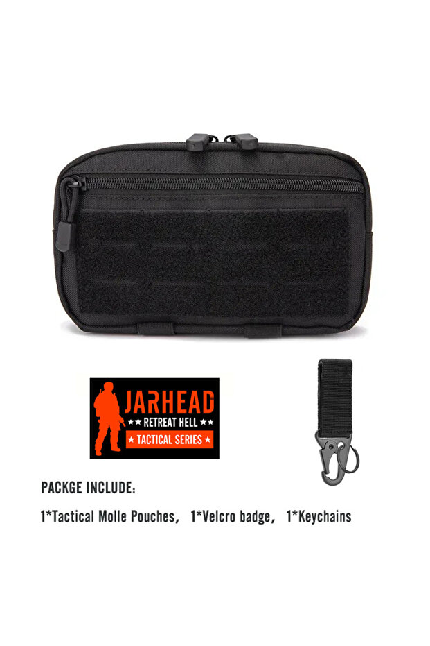 حقيبة ظهر BK-SET Tactical 1000D Laser Cut Molle Pouche Compact Waterproof Utility Admin Bag