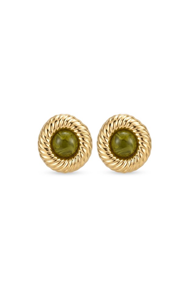 Steel Green Lolin Earrings