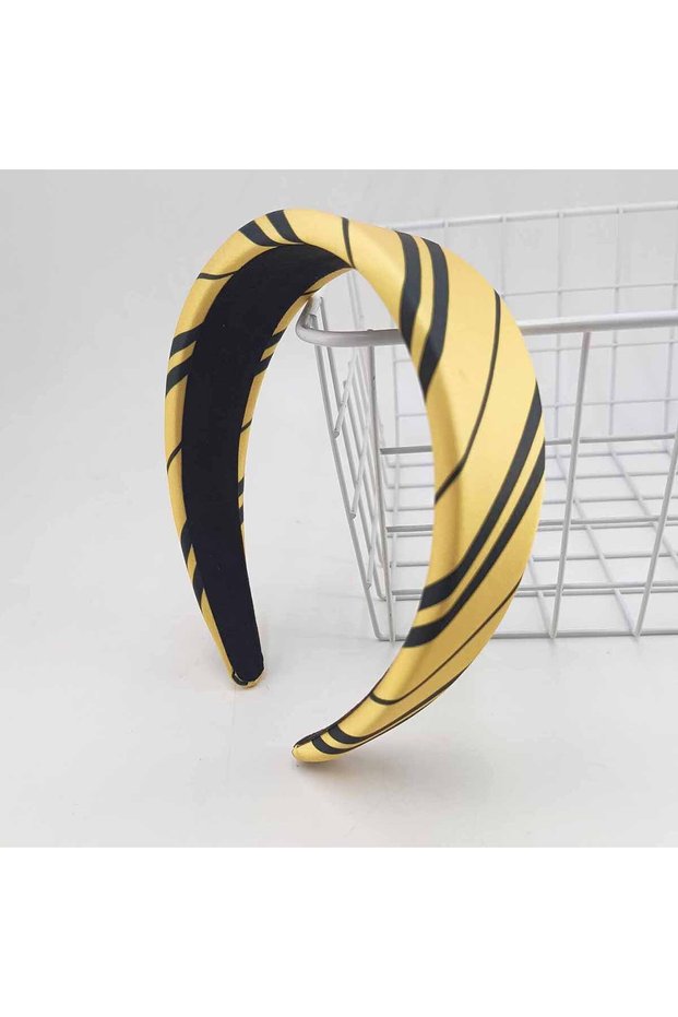 Yellow 1/4 PCS Magic College Wizard Slytherin Costume Cosplay Style Vintage Hair Hoop Striped Girls