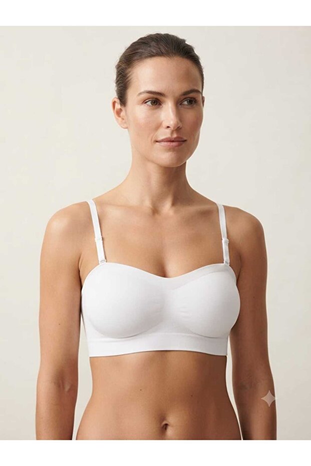 Seamless Invisible Removable Padded Laser Cut Strapless Bra His Series Ever Underwear Belvü 1228