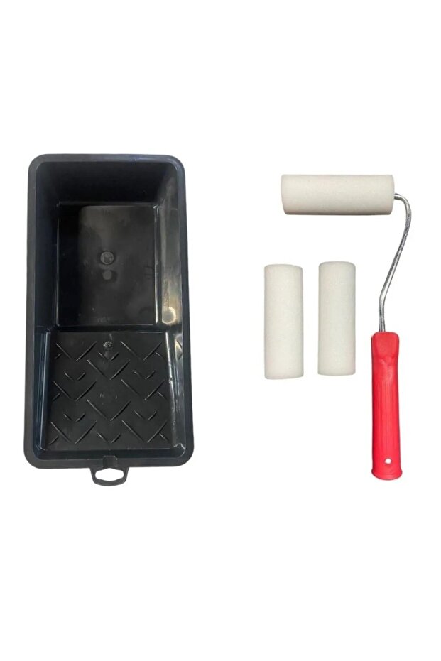 10 Cm Set of 3 Roll Pan and Metal Sponge Roll