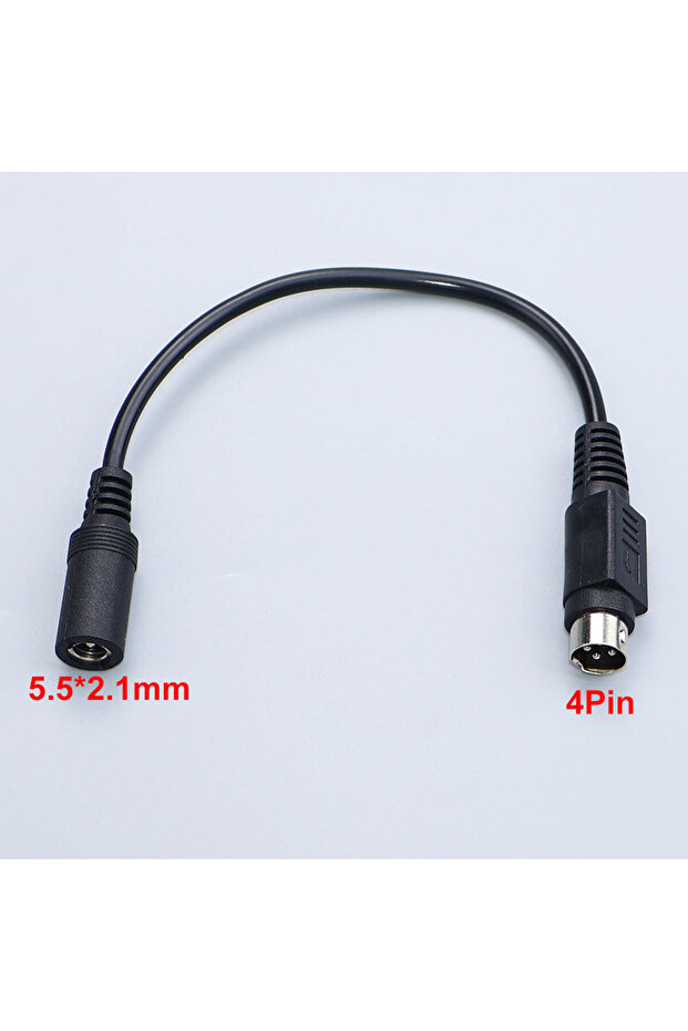 كابل 4 سنون JCD 3 سنون 4 سنون، مقبس طاقة كيكون DIN، كابل محول تيار مستمر 5.5 × 2.1 مم F