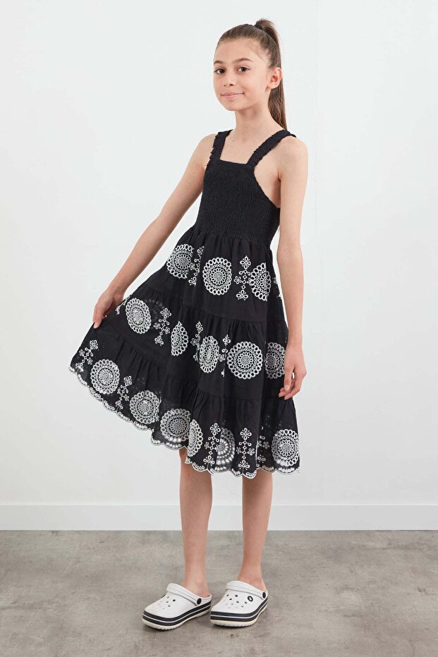 Embroidered Gipeli Girl's Dress