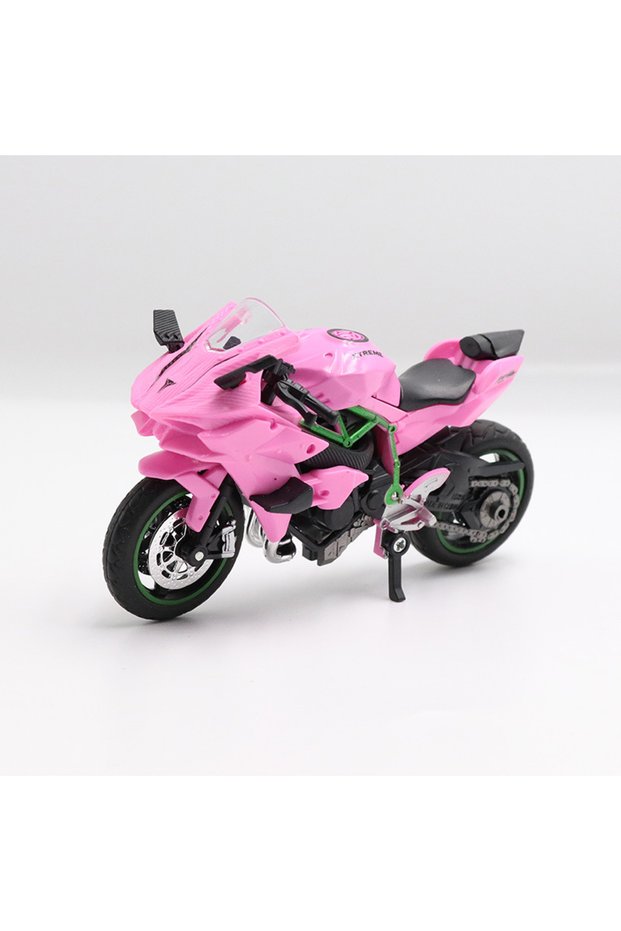 7 1:18 Ninja Diecast Motorcycle Model Workable Shock-Absorber Toy For Children Gifts Toy Decoration