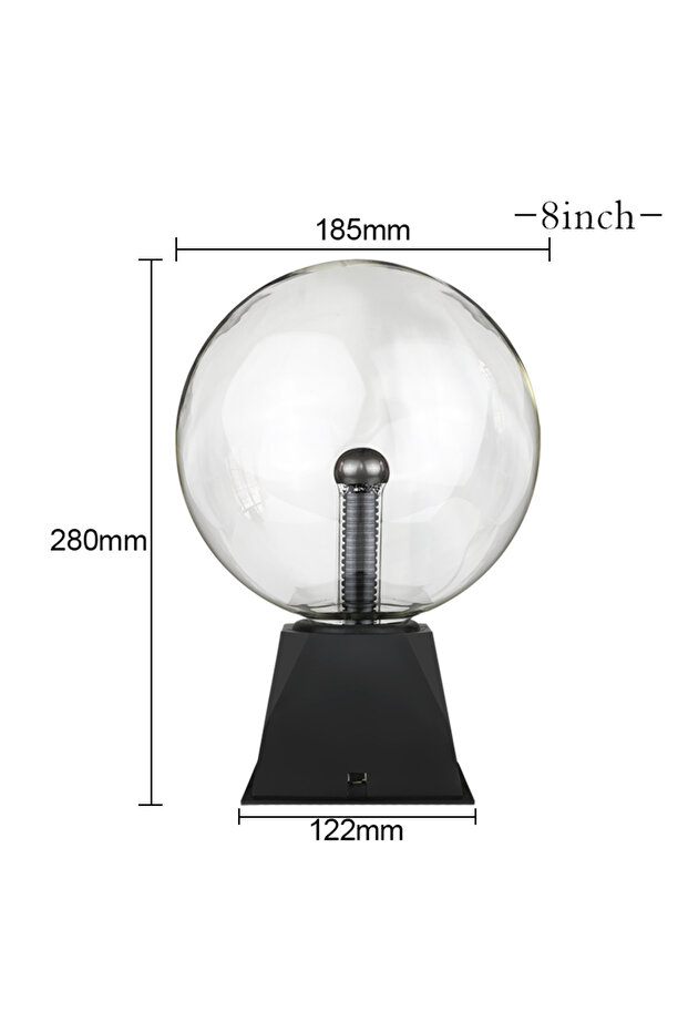 8 inch Magic Crystal Plasma Ball Lamp 3/4/5/6/8 Inch LED Night Light Kid Birthday Christmas Gift Lig