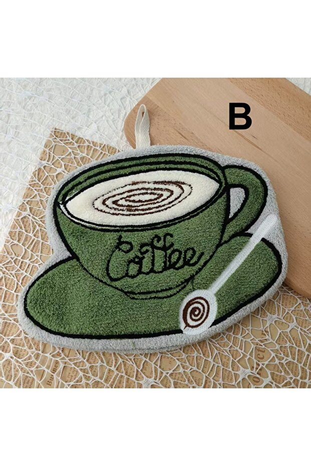 B The Ultra Light Coffee Towel Can Be Hung. Quick Drying Towels for Kitchen and Bathroom Valentine'.