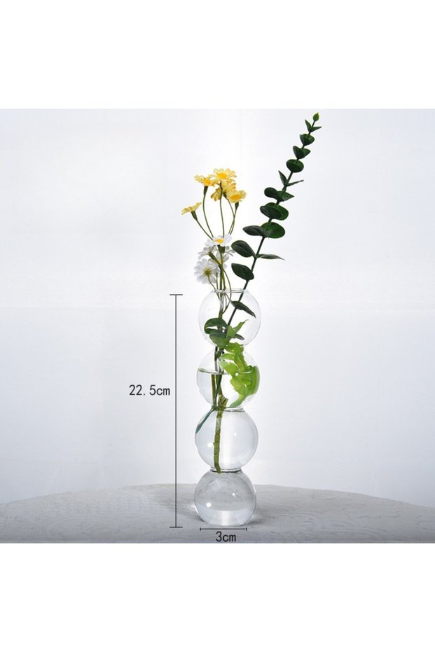 Style A2 Modern Simple Creative Glass Vase Homestay Flower Utensils Decoration Bubble Vase Flower Ar